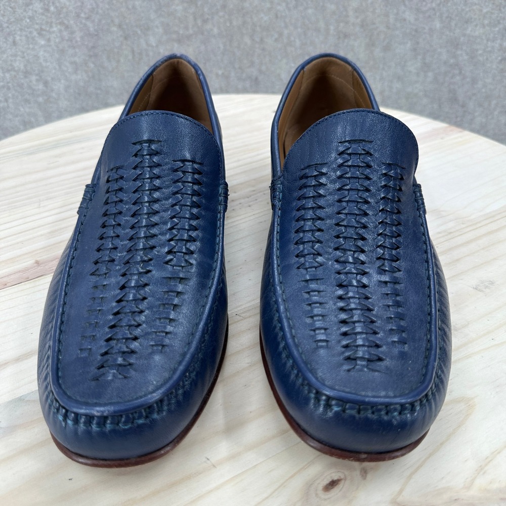 Florsheim Beaufort Weave Leather Loafers 11D Mens Slip On Dress Shoes Moc Toe - Picture 3 of 15